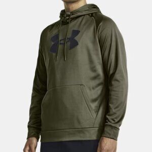 NWT New Under Armour Fleece Big Logo  Mens Hoodie Size Medium M Sweatshirt Shirt